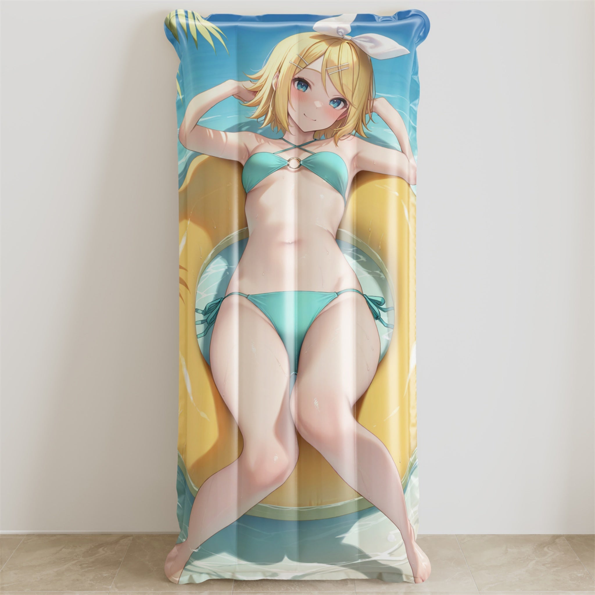 Kagamine Rin (Badeanzug-Ver.) – Anime Schwimminsel Fan-Art-Edition