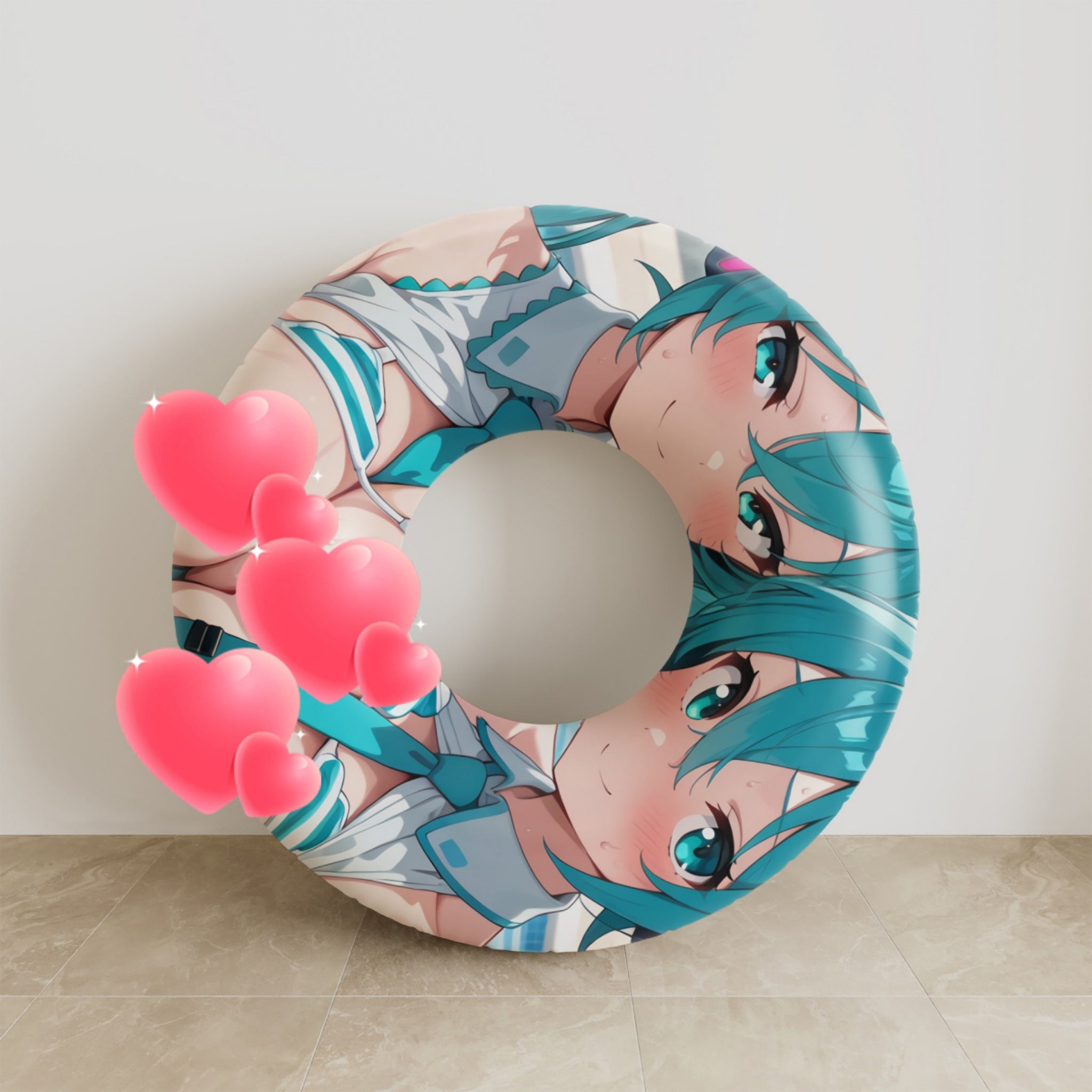 Hatsune Miku (Badeanzug C) – Anime Schwimmring Fan-Art Edition
