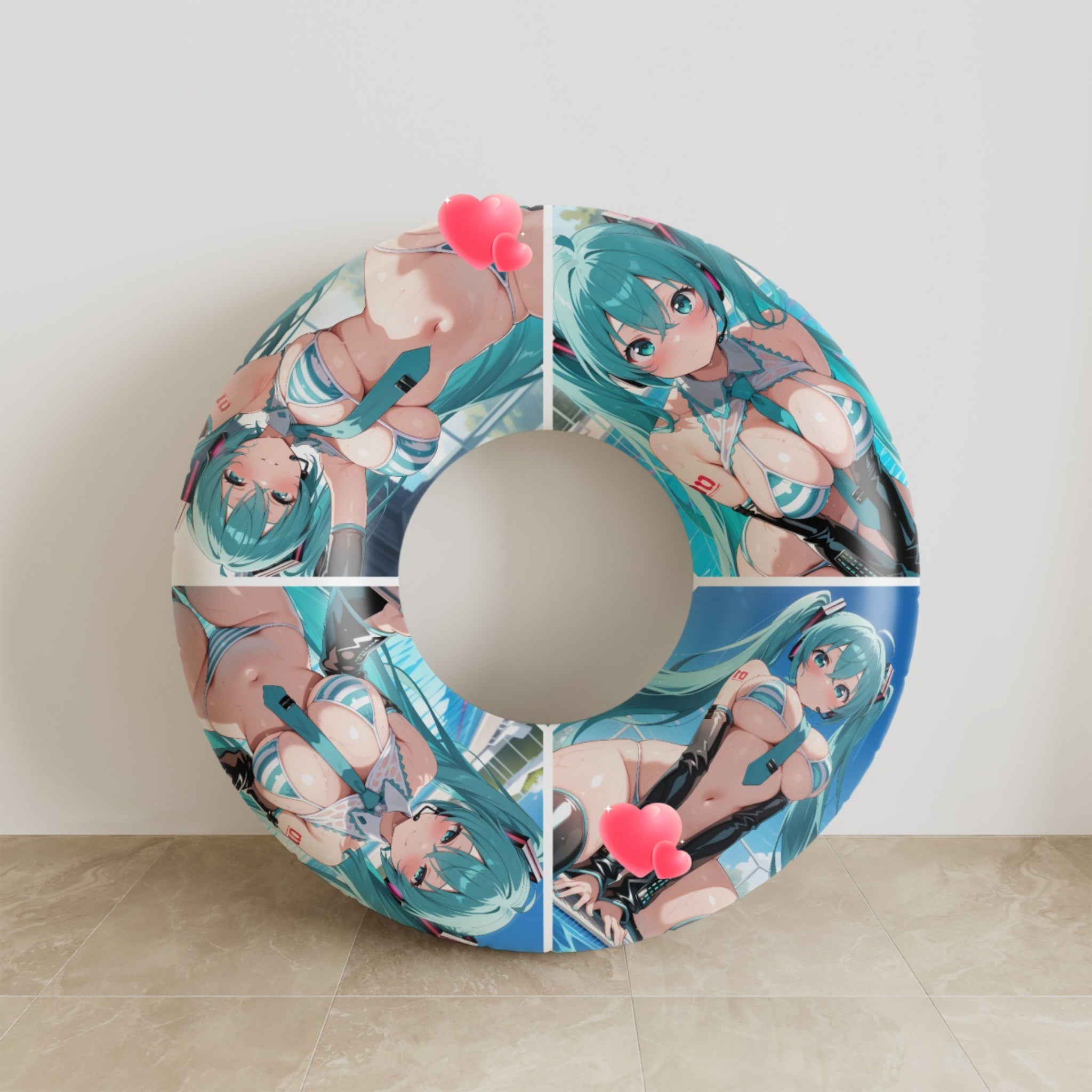 Hatsune Miku (Badeanzug D) – Anime-Schwimmring-Fan-Art Edition