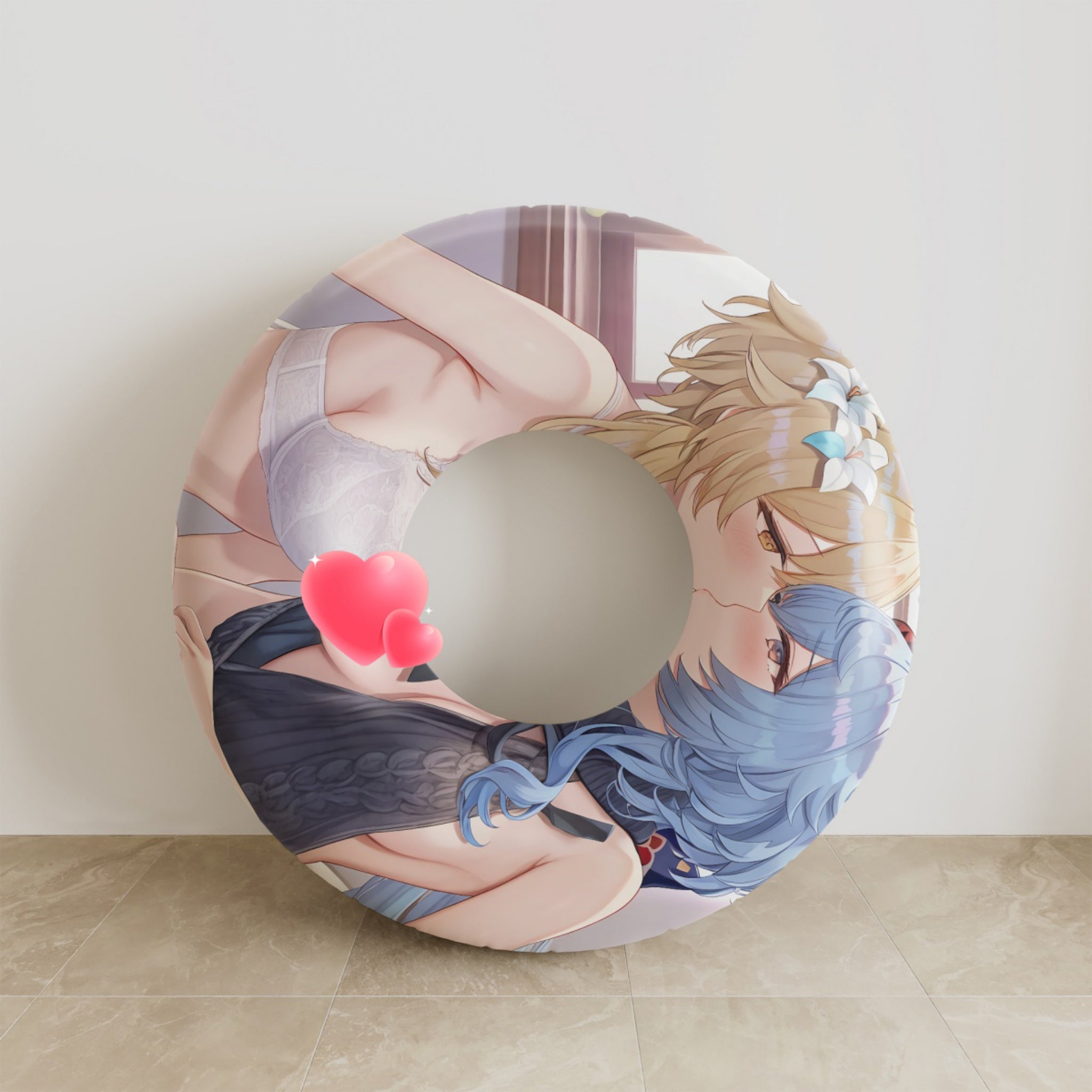 Lumine & Ganyu – Anime Schwimmring Fan-Art Edition