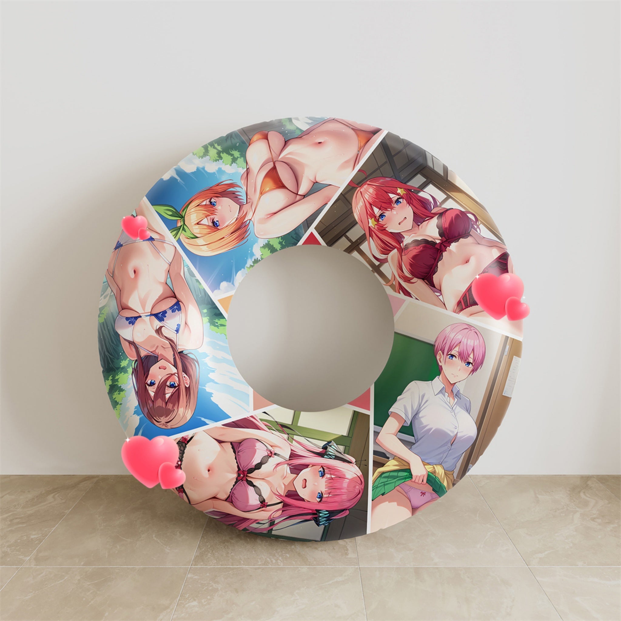 Ichika, Nino, Miku, Yotsuba, Itsuki Nakano – Anime Schwimmring Fan-Art Edition