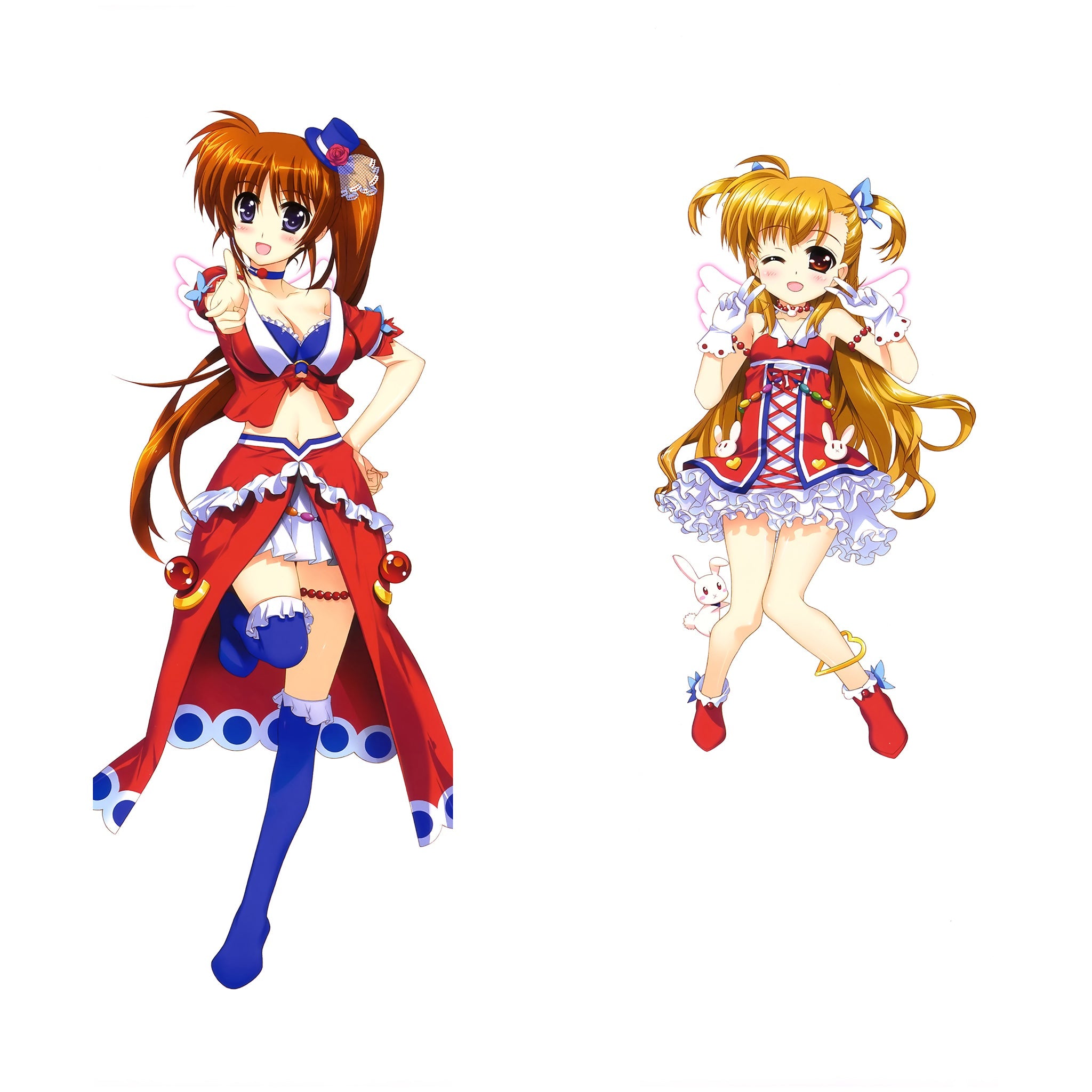 高町なのは＆高町ヴィヴィオ - アニメぴろーファンアート版
