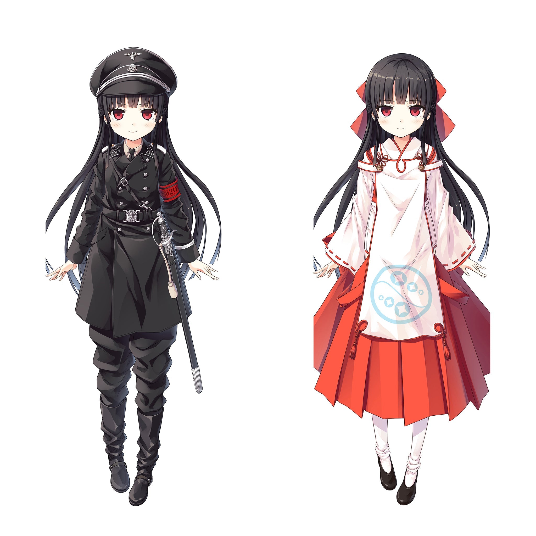 Hachiroku (Uniform & Miko) – AnimePillow Fan-Art Edition
