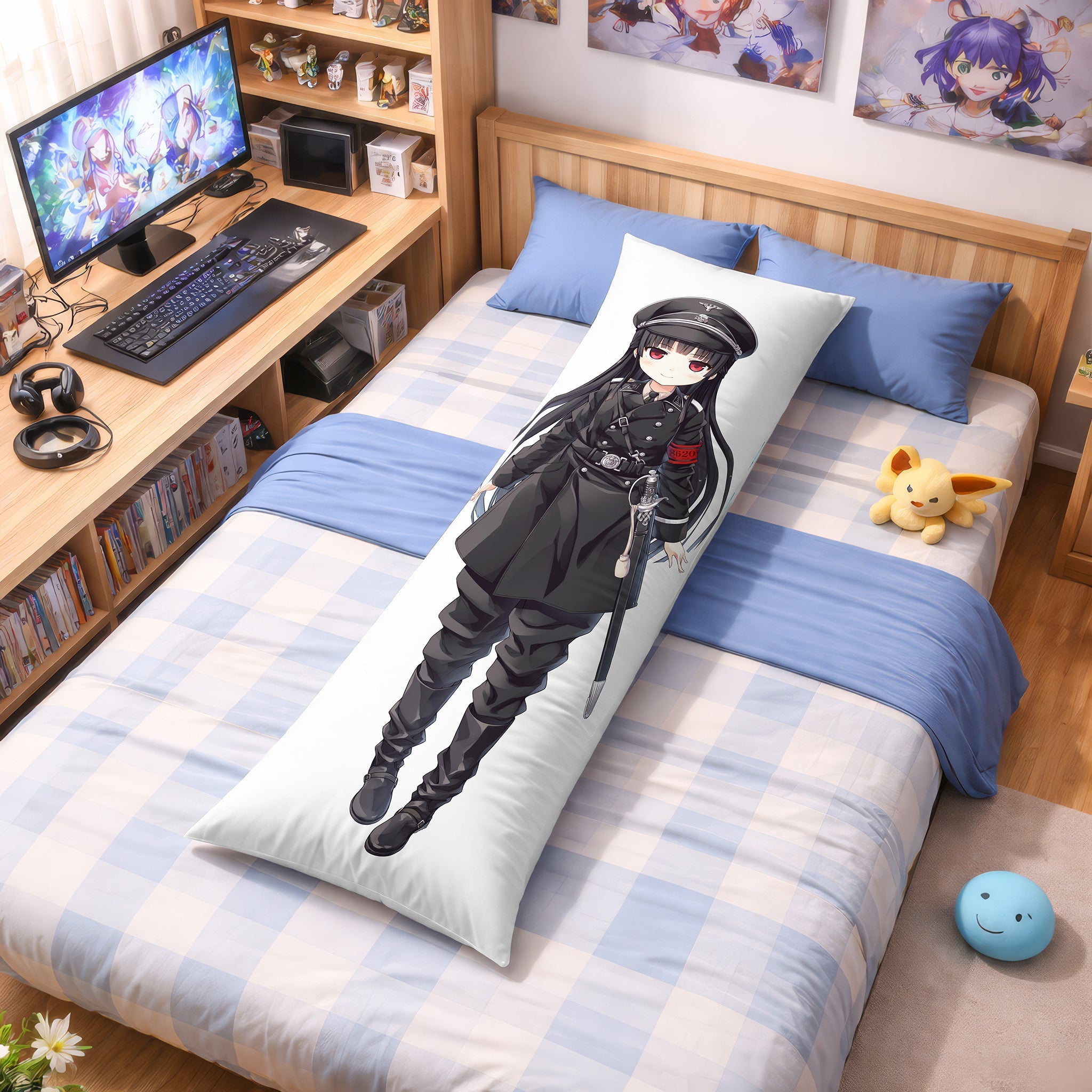 Hachiroku (Uniform & Miko) – AnimePillow Fan-Art Edition