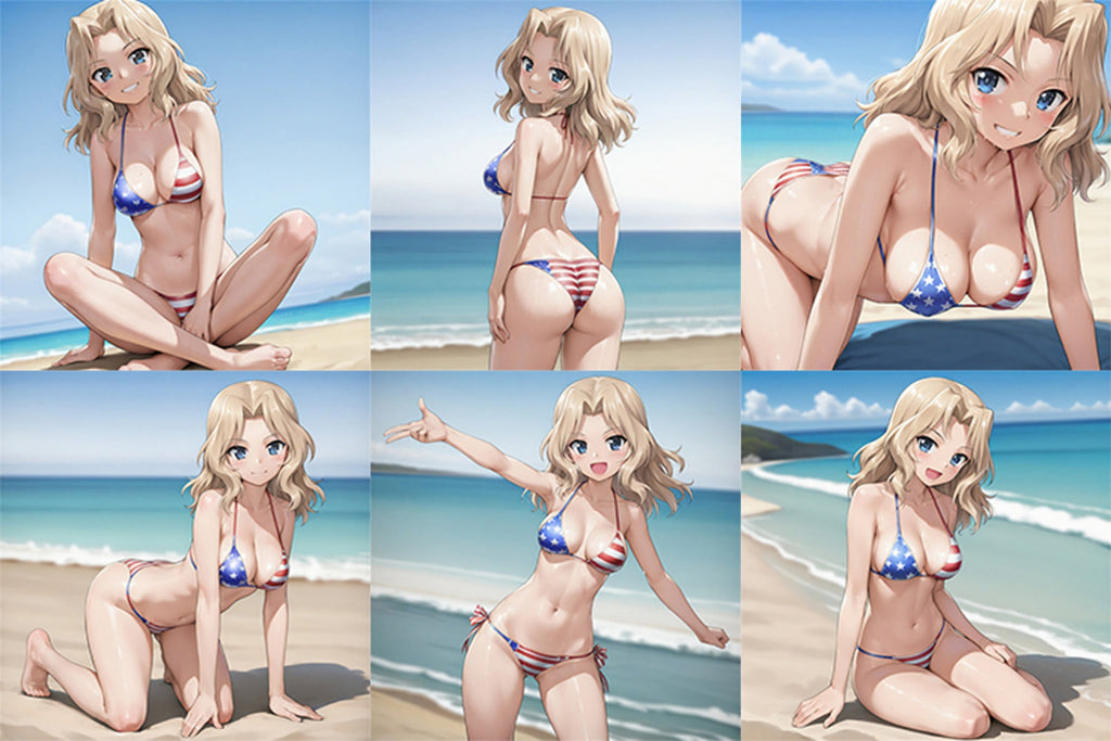 Kay (Bikini-Ver.) – Anime-aufblasbare Würfel, Fan-Art Edition