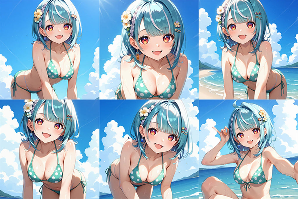 Ramune Shiranami (Bikini-Version) – Anime-aufblasbarer Würfel, Fan-Art-Edition
