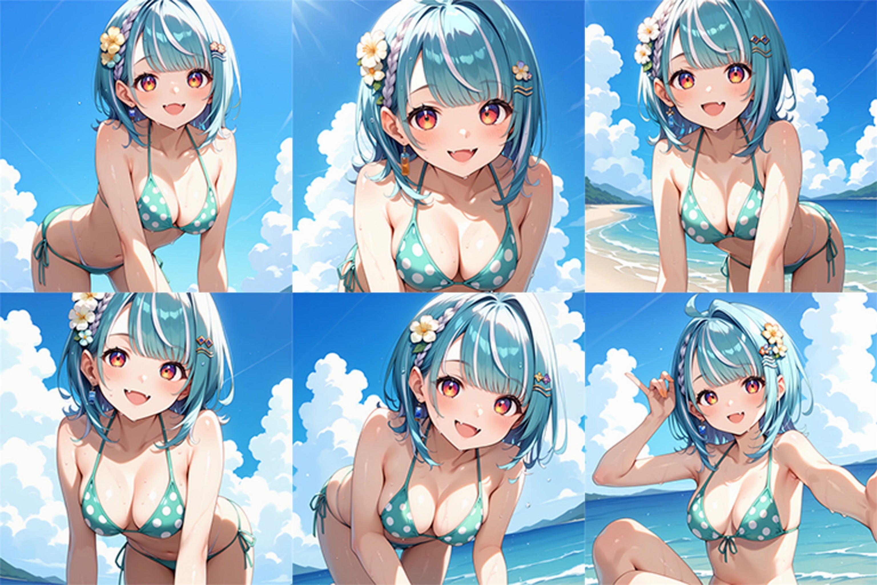 Ramune Shiranami (Bikini-Version) – Anime-aufblasbarer Würfel, Fan-Art-Edition