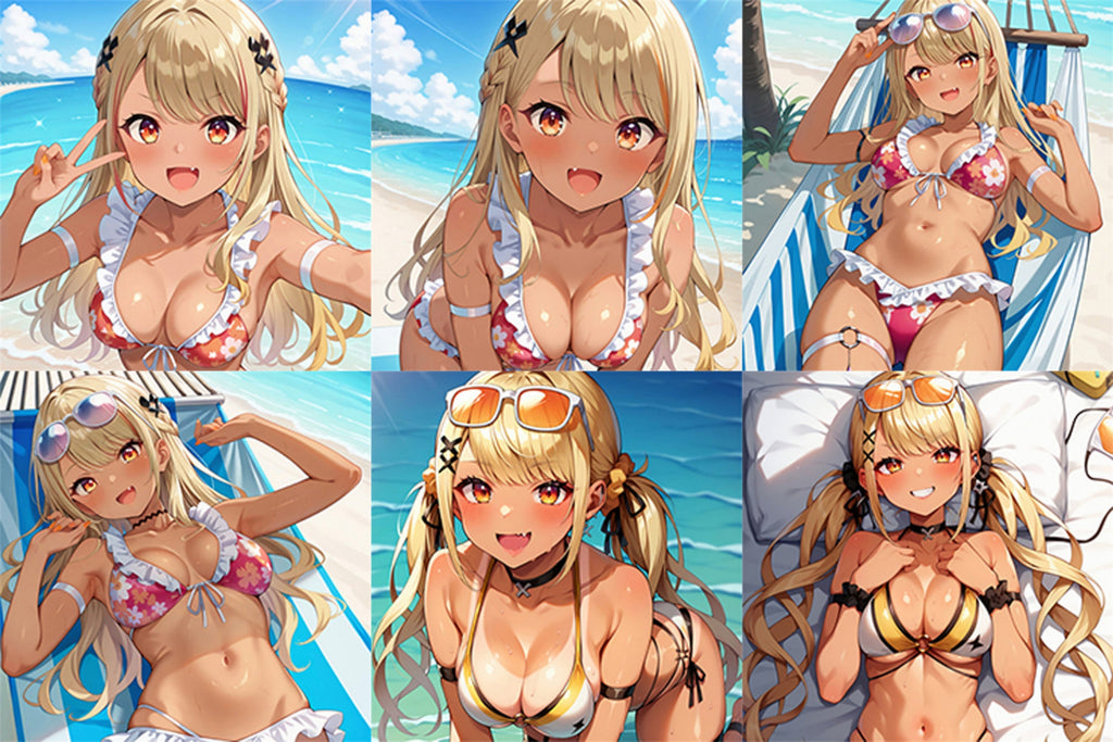 Qpi Kaminari (Bikini Ver.) – Anime Aufblasbarer Würfel Fan-Art Edition