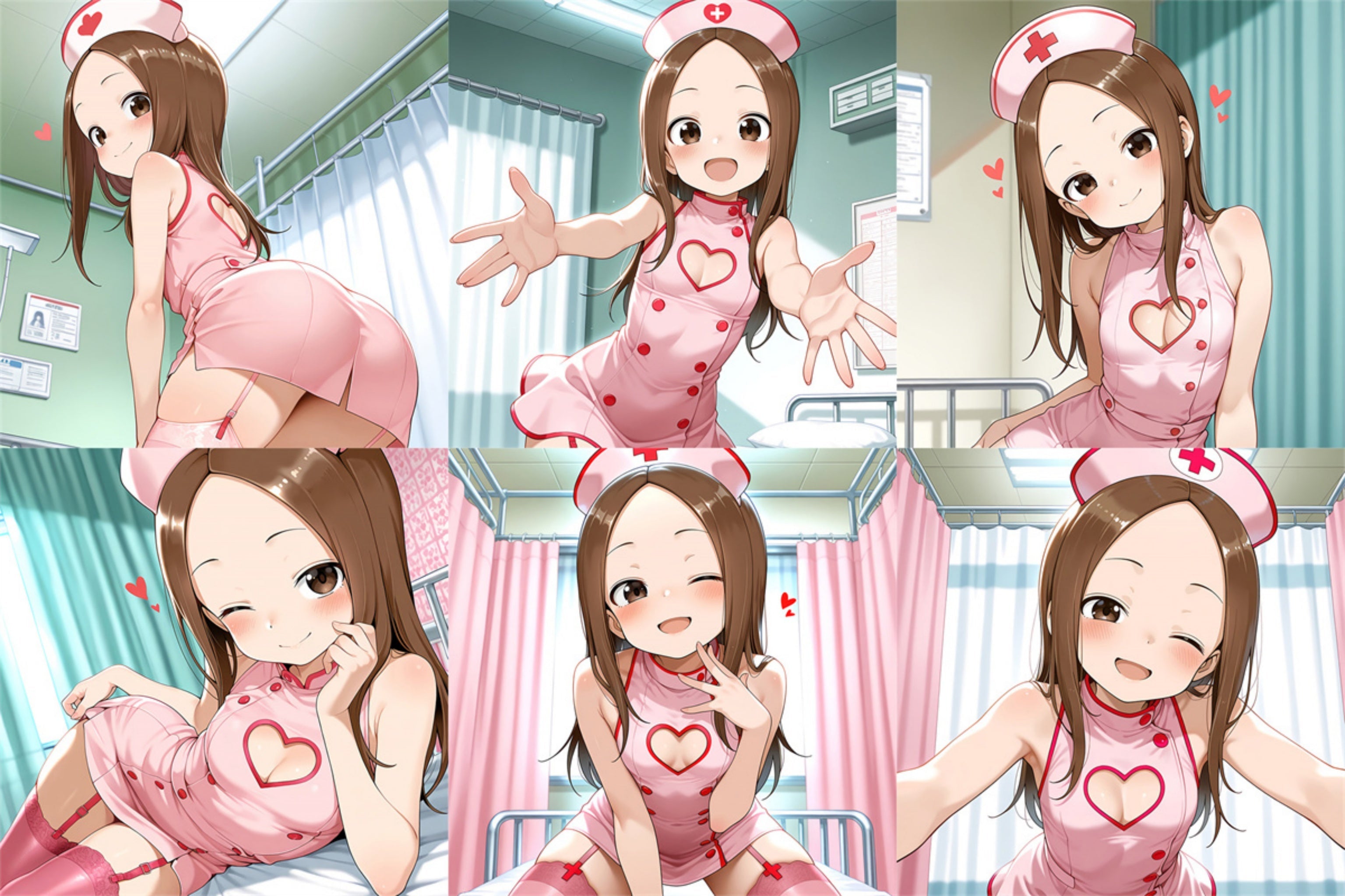 Takagi (Krankenschwester-Version) – Anime aufblasbarer Würfel Fan-Art Edition
