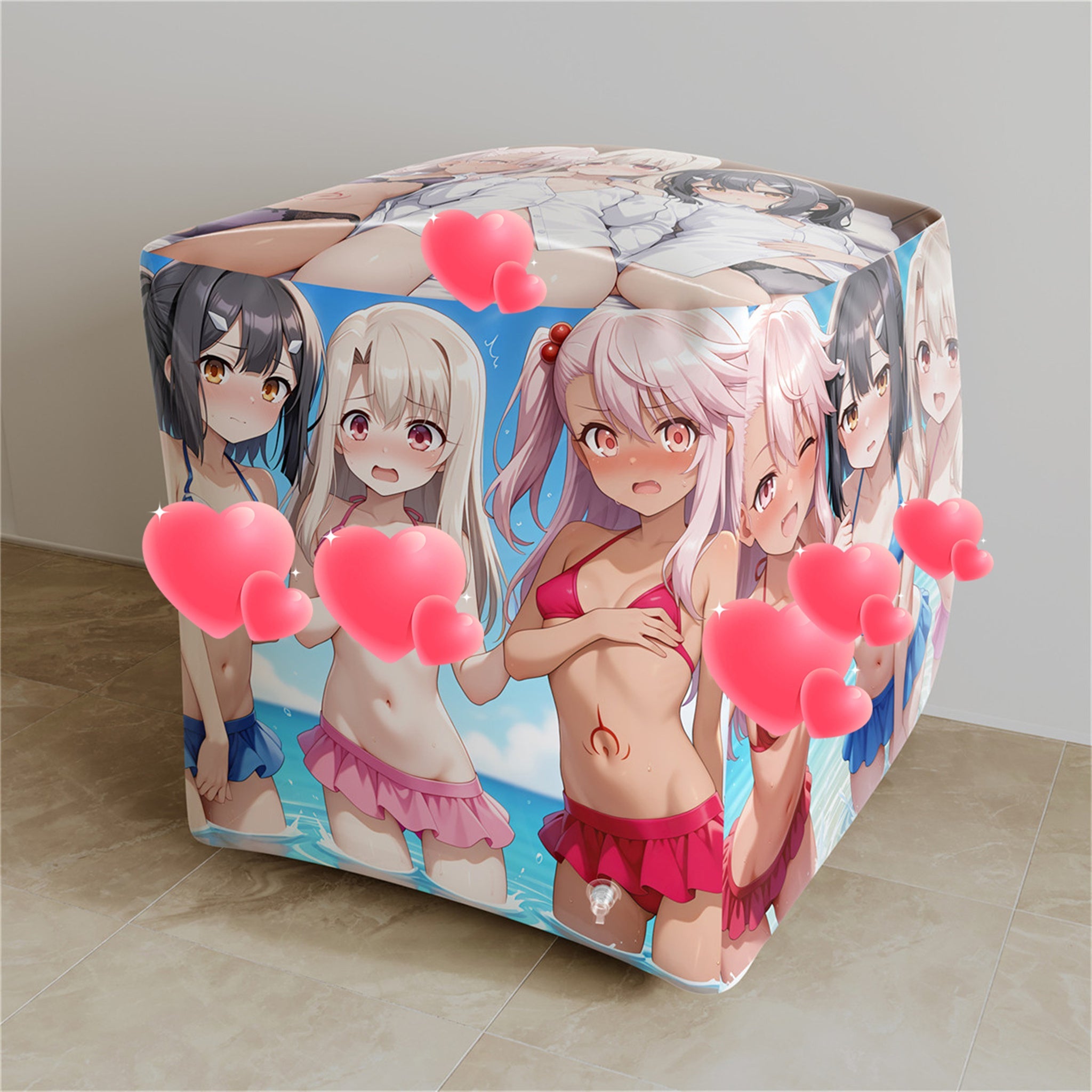 Illyasviel, Chloe, Miyu (Gruppenfoto-Ver.) - Anime aufblasbare Würfel Fan-Art Edition