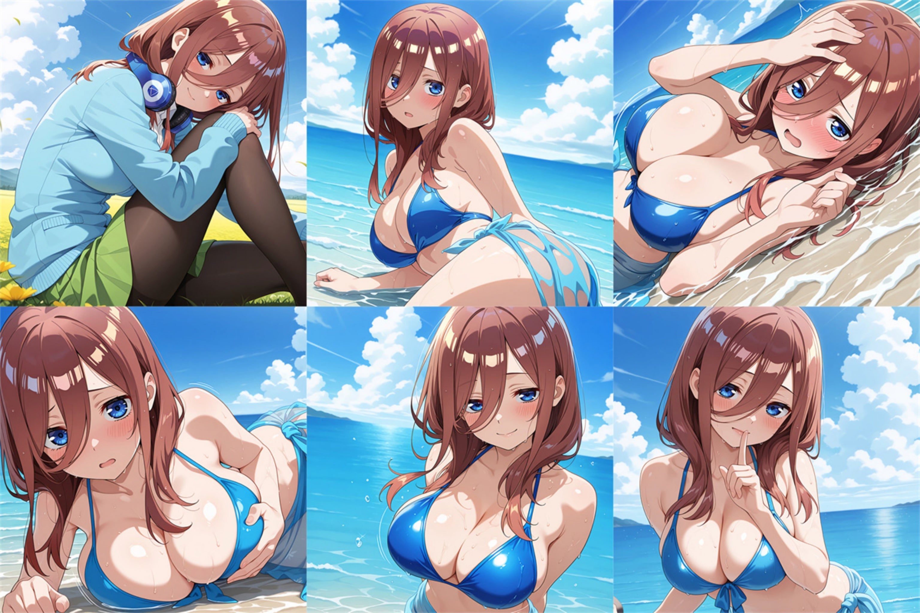 Miku Nakano (Badeanzug-Ver.) – Anime aufblasbare Würfel Fan-Art Edition