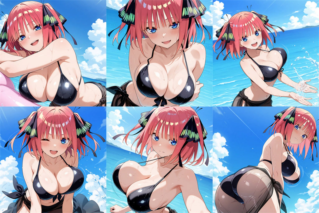Nino Nakano (Badeanzug-Version) – Anime aufblasbare Würfel Fan-Art Edition