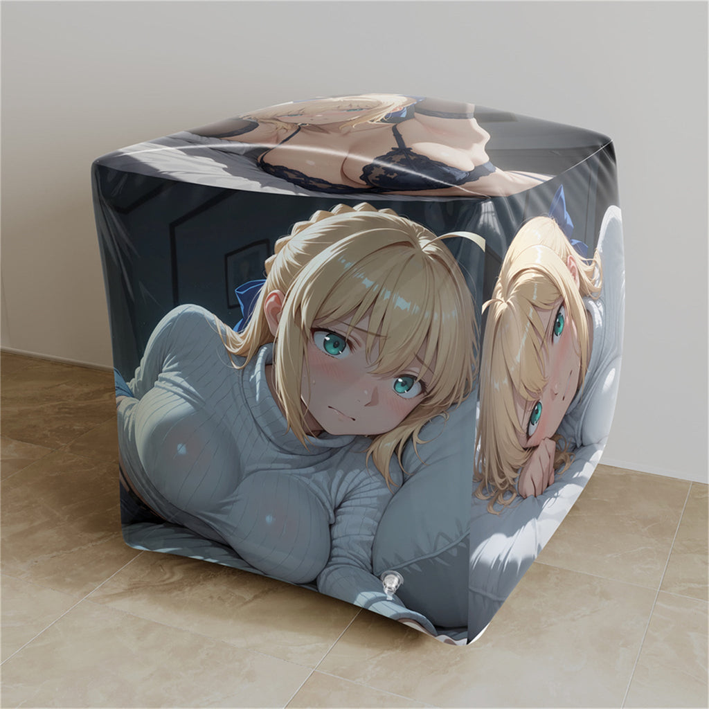 Saber (Pullover & Unterwäsche Ver.) – Anime Aufblasbare Würfel Fan-Art Edition