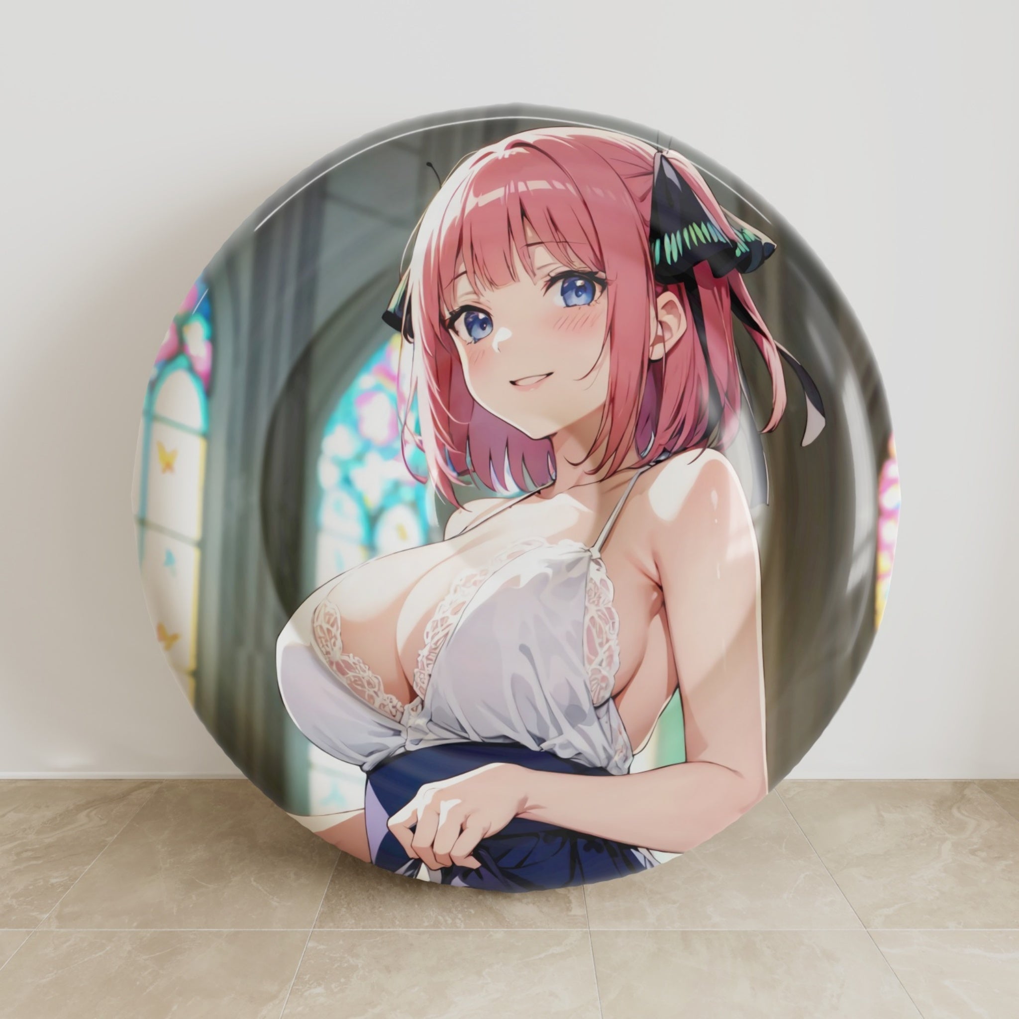 Nino Nakano - Anime aufblasbares Rundkissen Fan-Art Edition