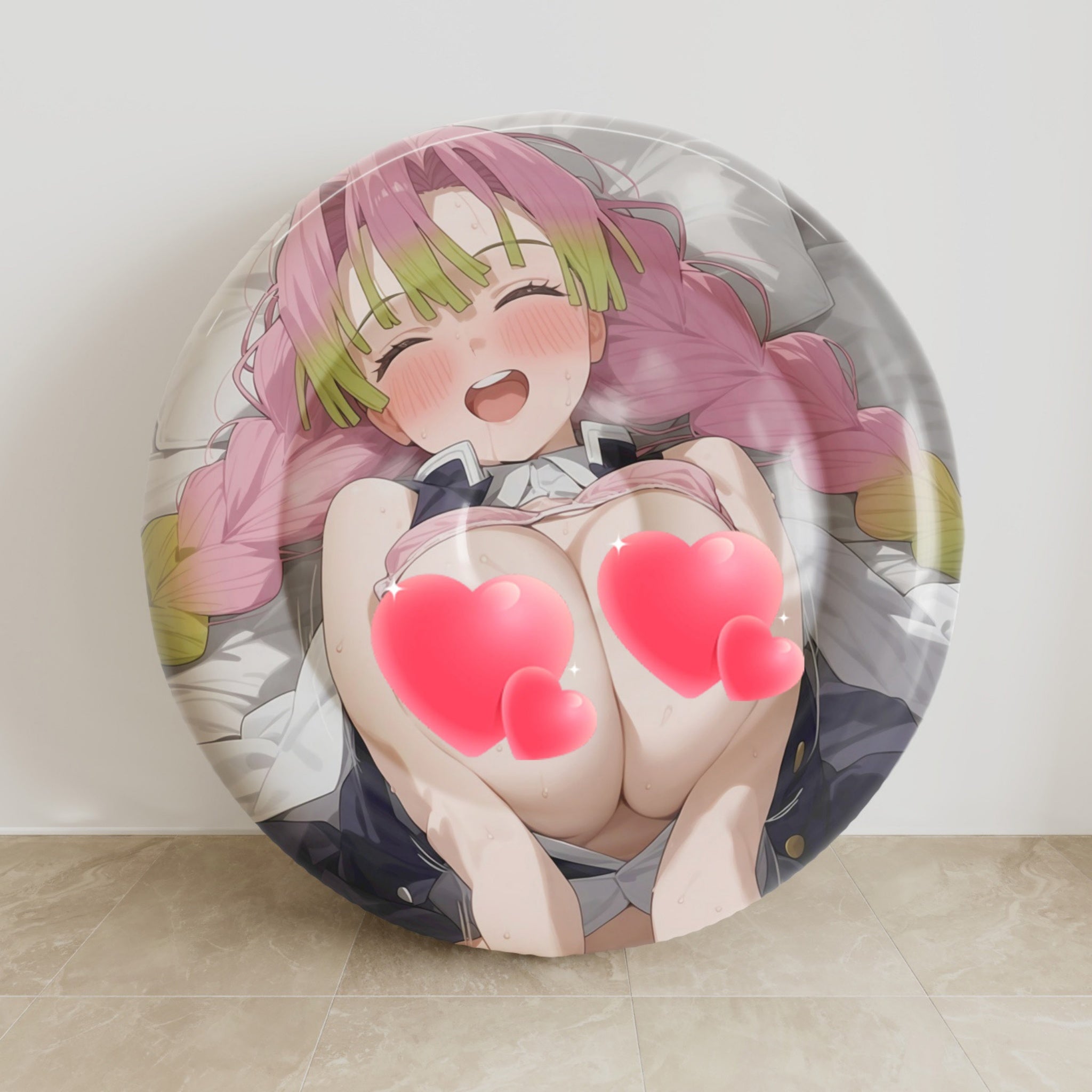 Mitsuri Kanroji A – Anime aufblasbares Rundkissen Fan-Art Edition