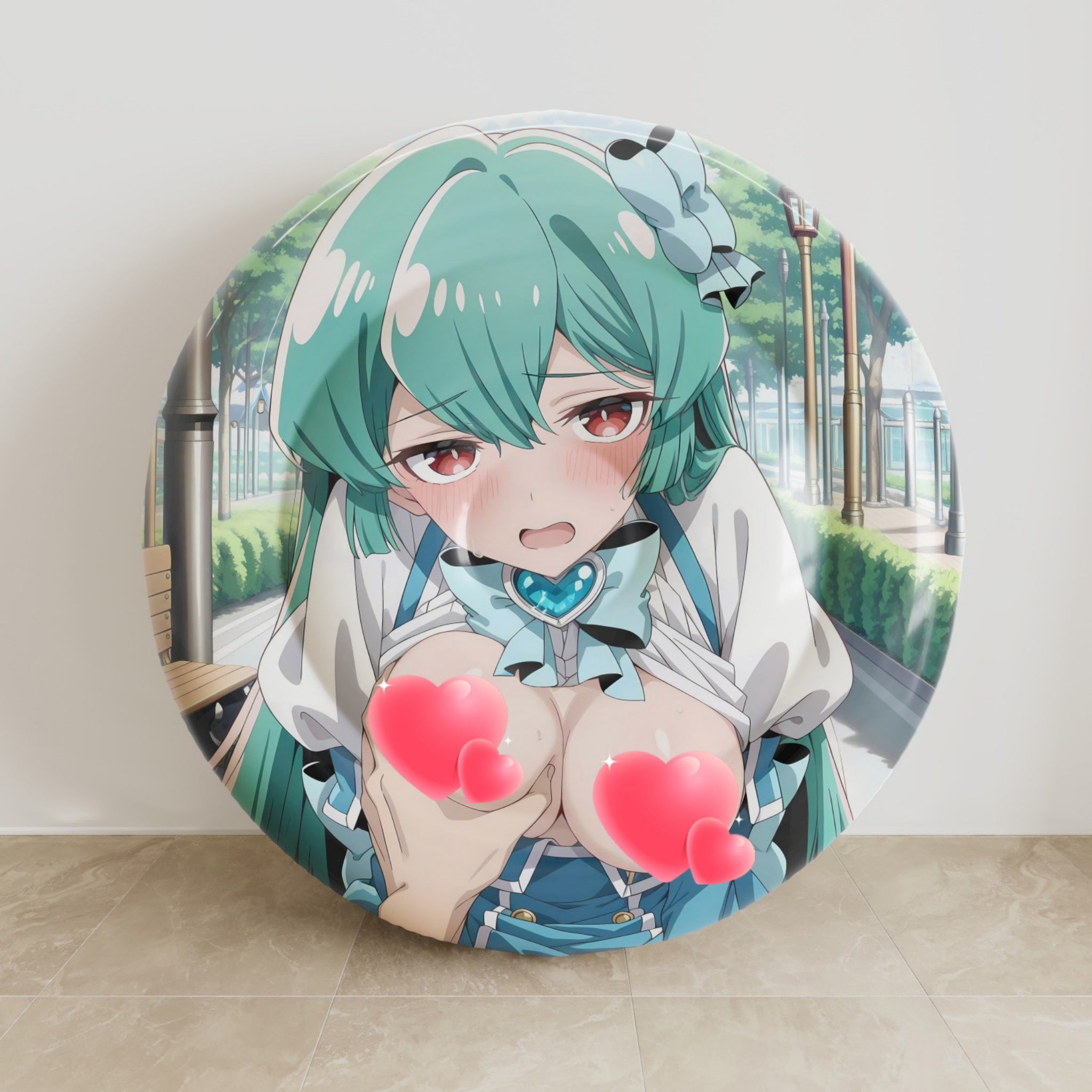 Magia Azure – Anime aufblasbares Rundkissen – Fan-Art Edition