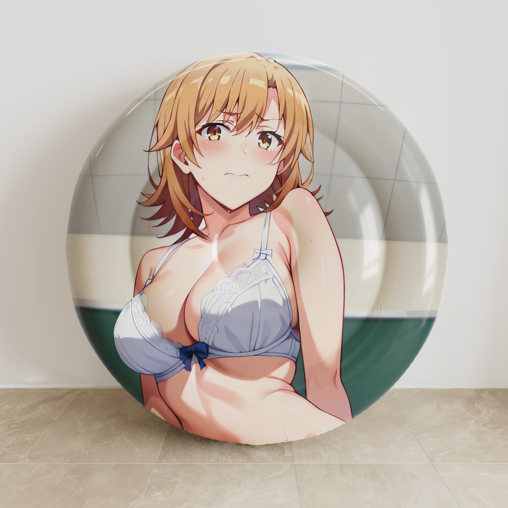 Iroha Isshiki (Unterwäsche-Version) – Aufblasbares rundes Anime-Kissen (Fan-Art-Edition)