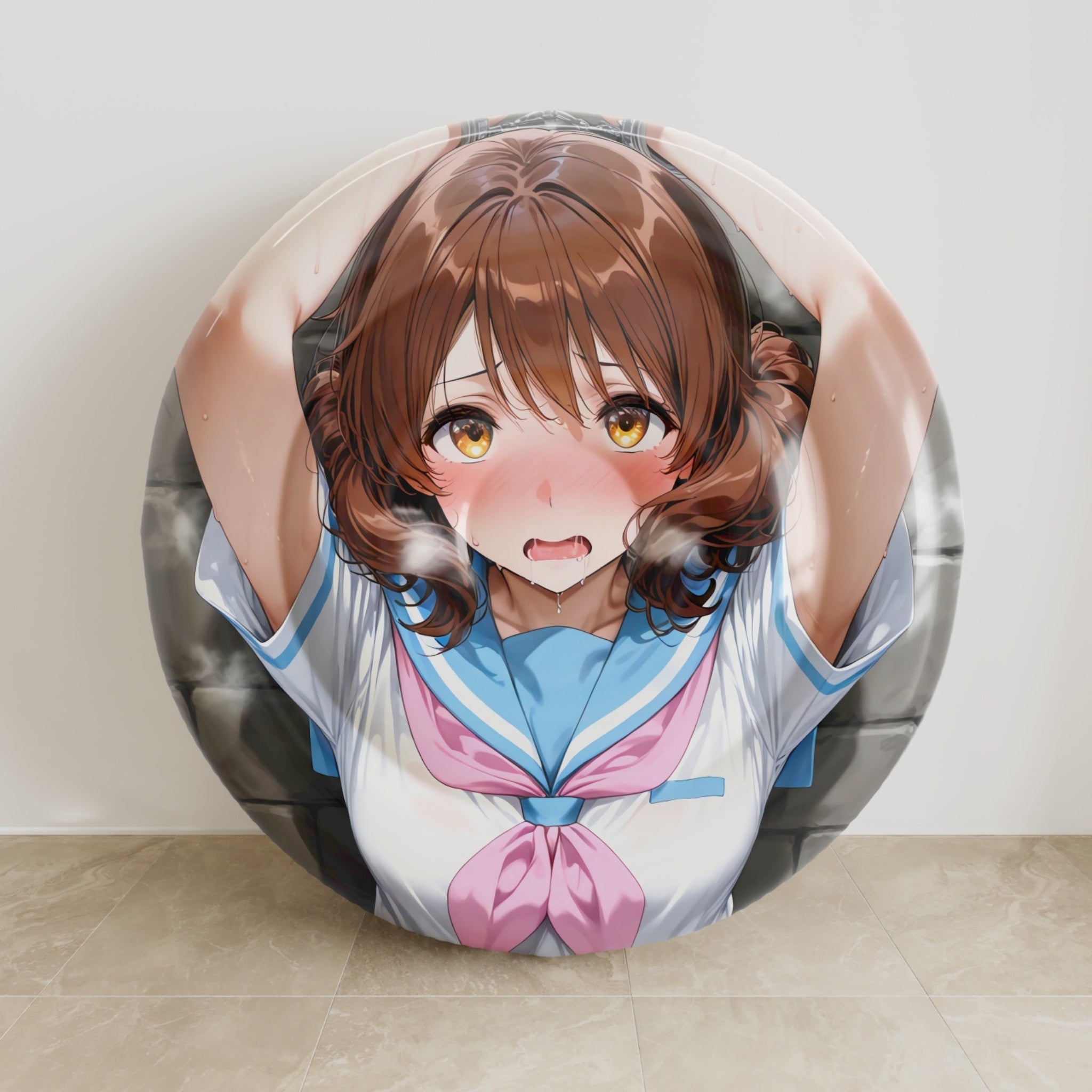 Kumiko Oumae – Aufblasbares rundes Kissen (Fanart-Edition) – Anime