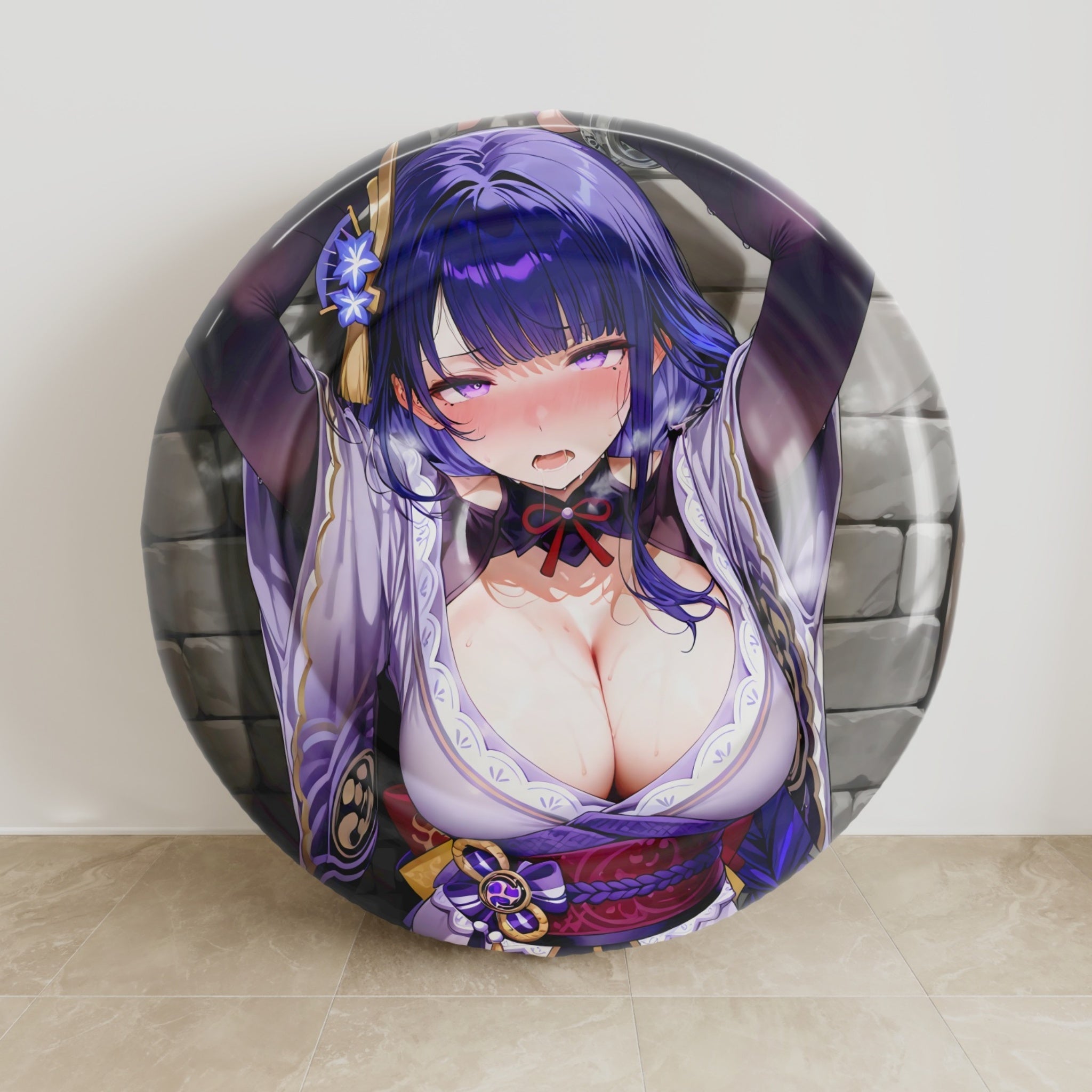 Raiden Shogun – Anime aufblasbares Rundkissen Fan-Art Edition