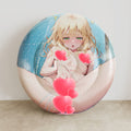 Liliana (Dusche Ver.) - Aufblasbares rundes Anime-Kissen - Fan-Art-Edition