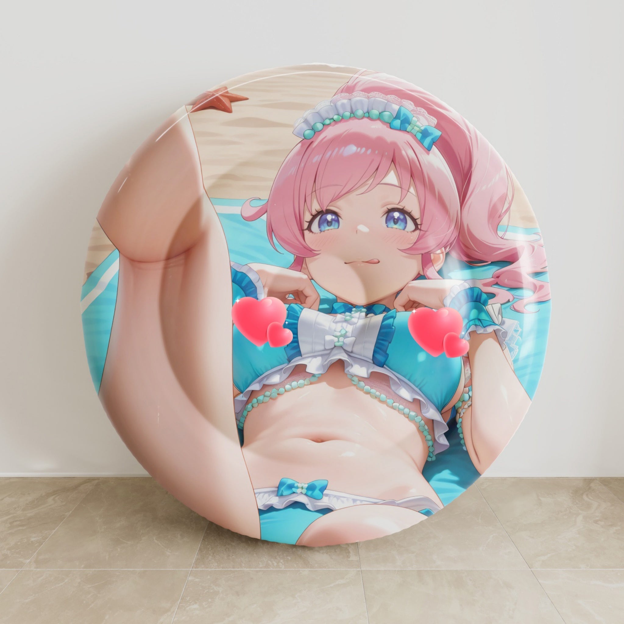 Mirai Momoyama B - Anime Aufblasbares rundes Kissen Fan-Art Edition
