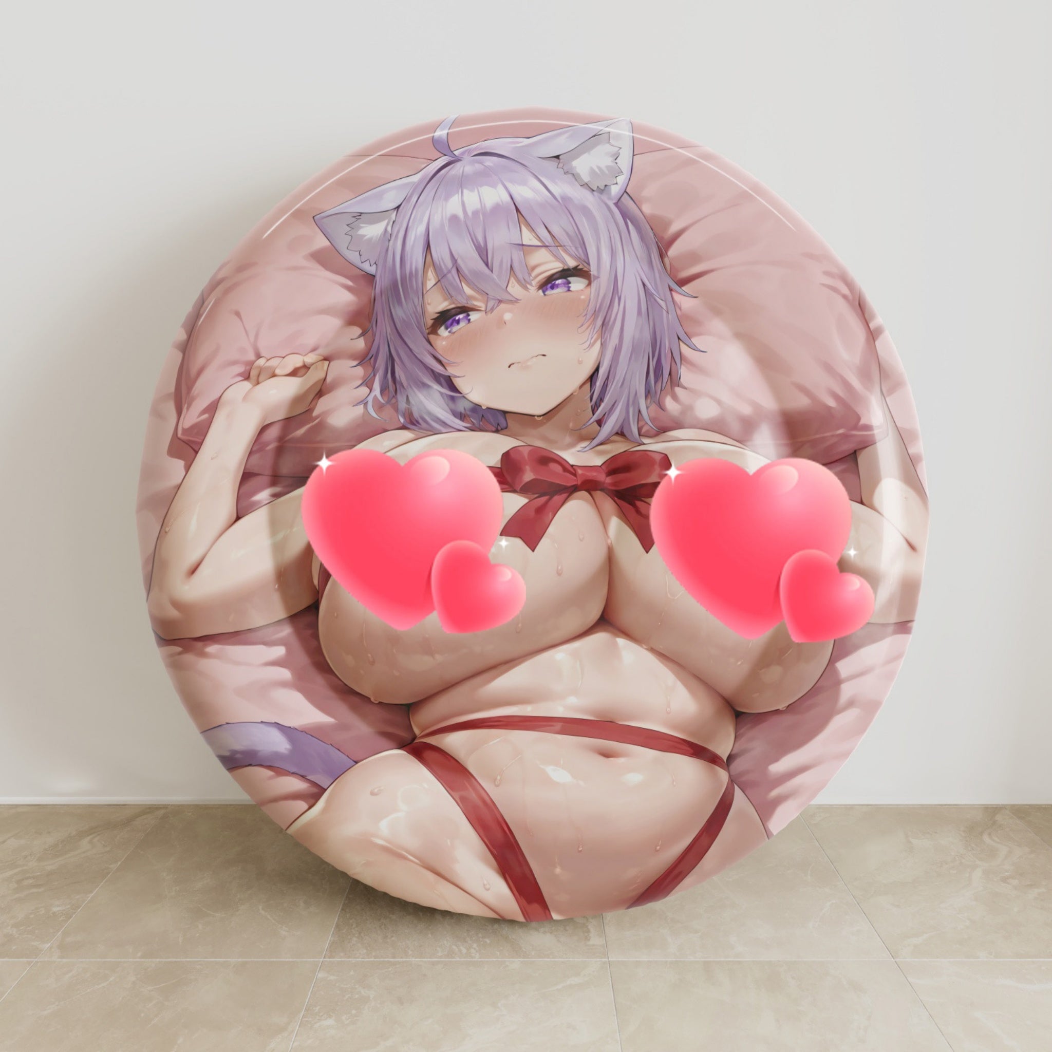 Okayu Nekomata (Plump Ver.) – Anime Aufblasbares rundes Kissen Fan-Art Edition