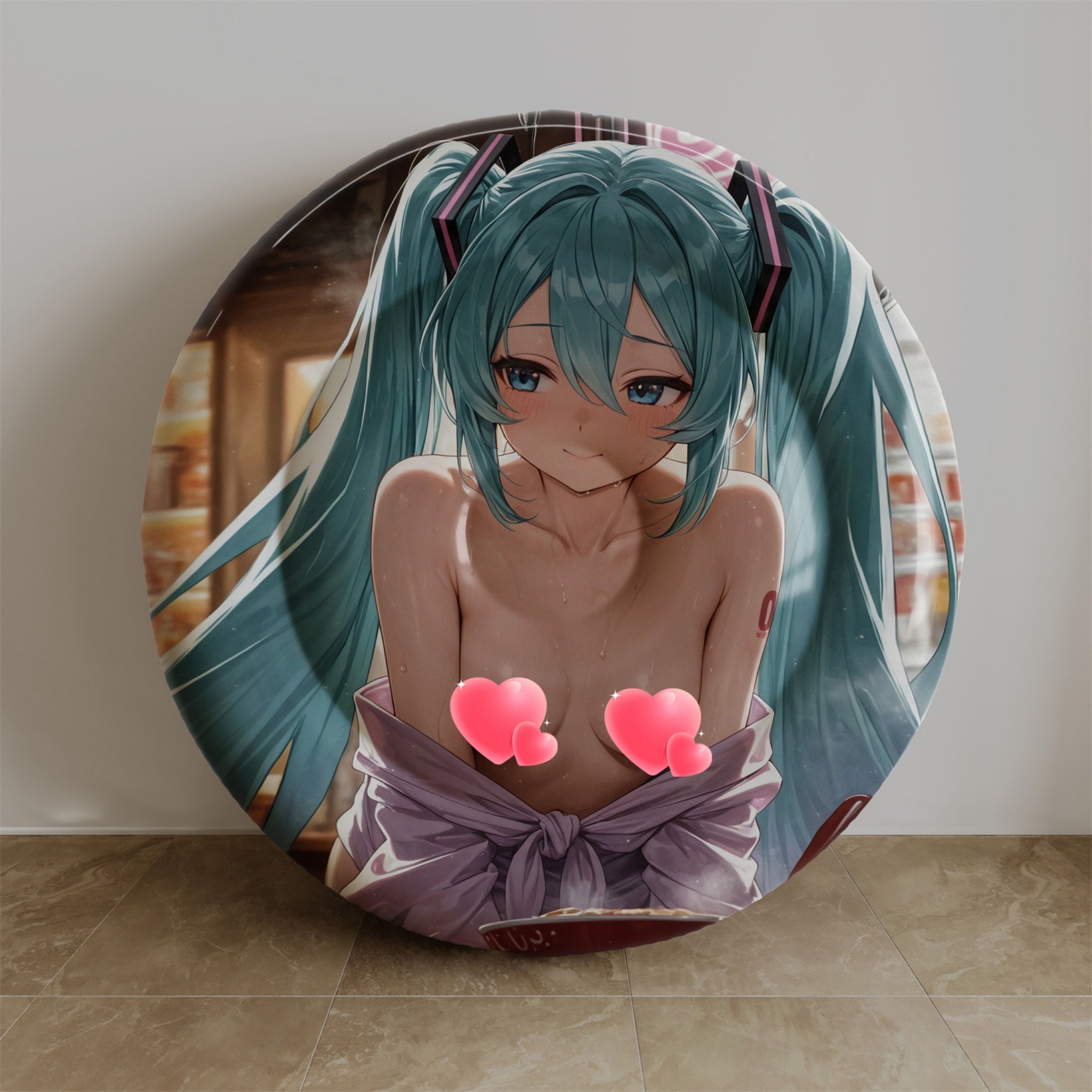 Hatsune Miku (Yukata Ver.) - Anime aufblasbares Rundkissen Fan-Art Edition