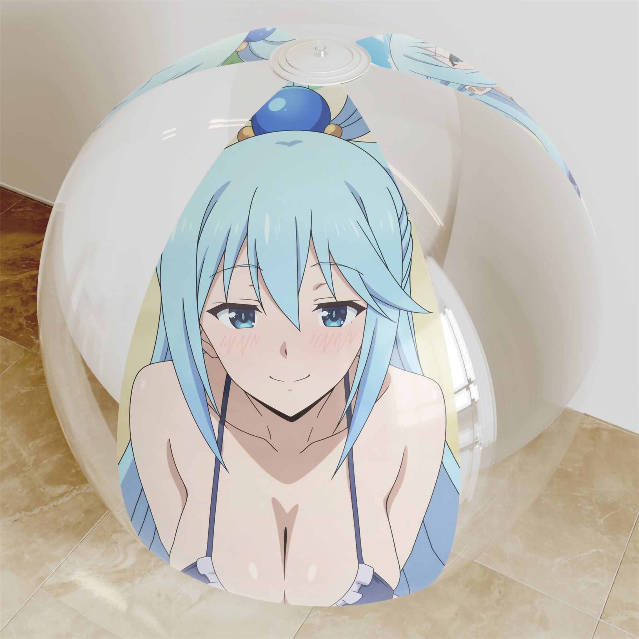 Aqua (Badeanzug-Version) – Anime-Wasserball-Fan-Art-Edition