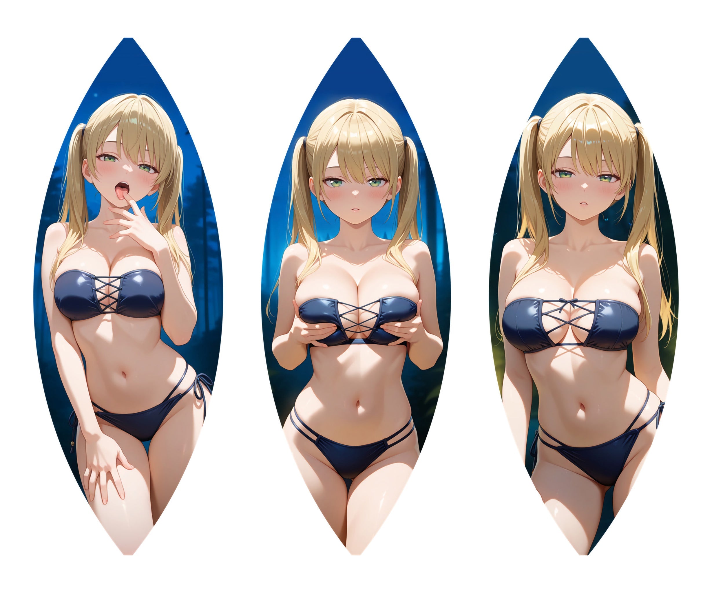 Rika Hoshizaki (Badeanzug-Ver.) – Anime-Strandball-Fan-Art-Edition