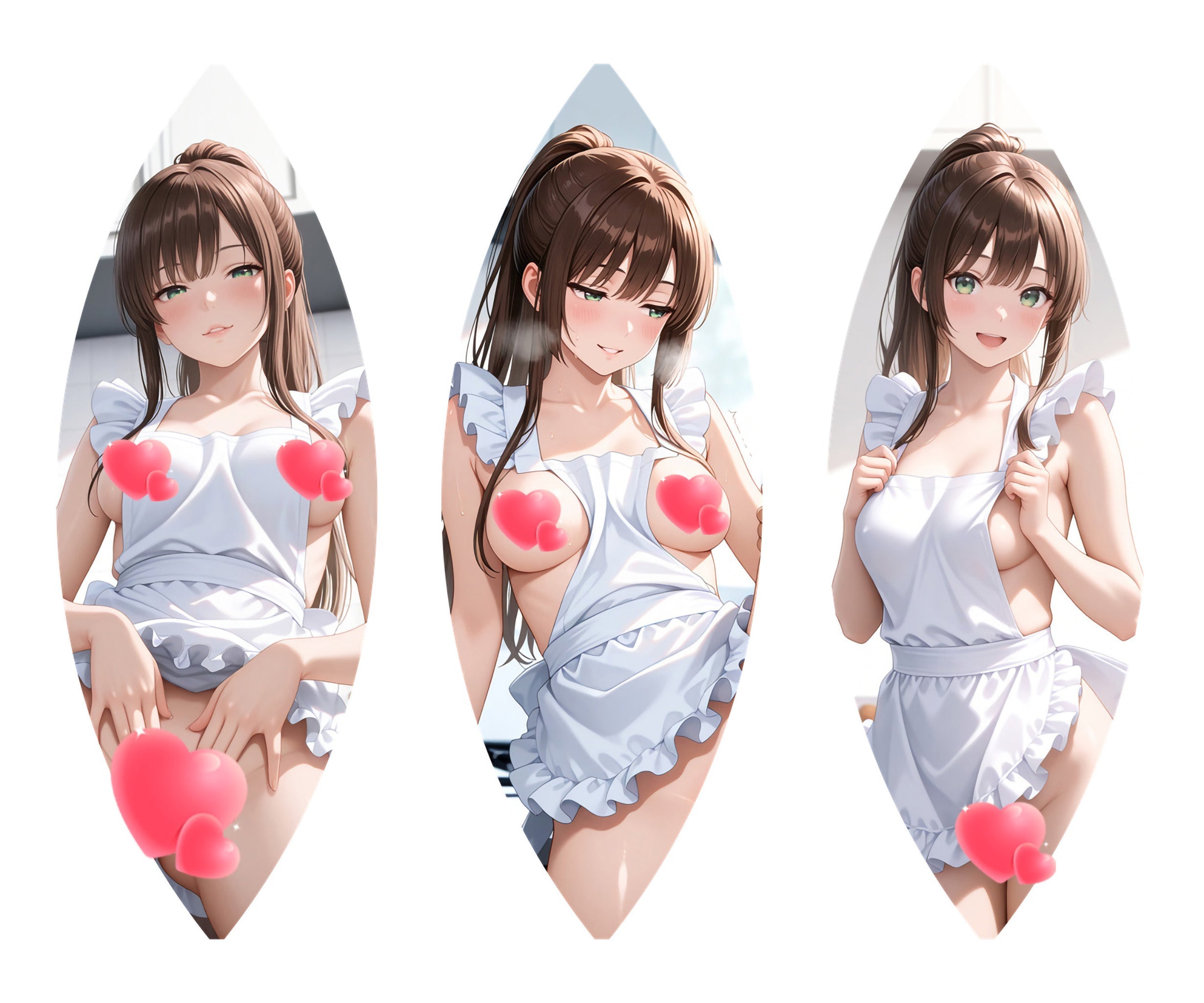 Sayaka Kirasaka (Schürzen-Version) – Anime-Wasserball-Fan-Art-Edition