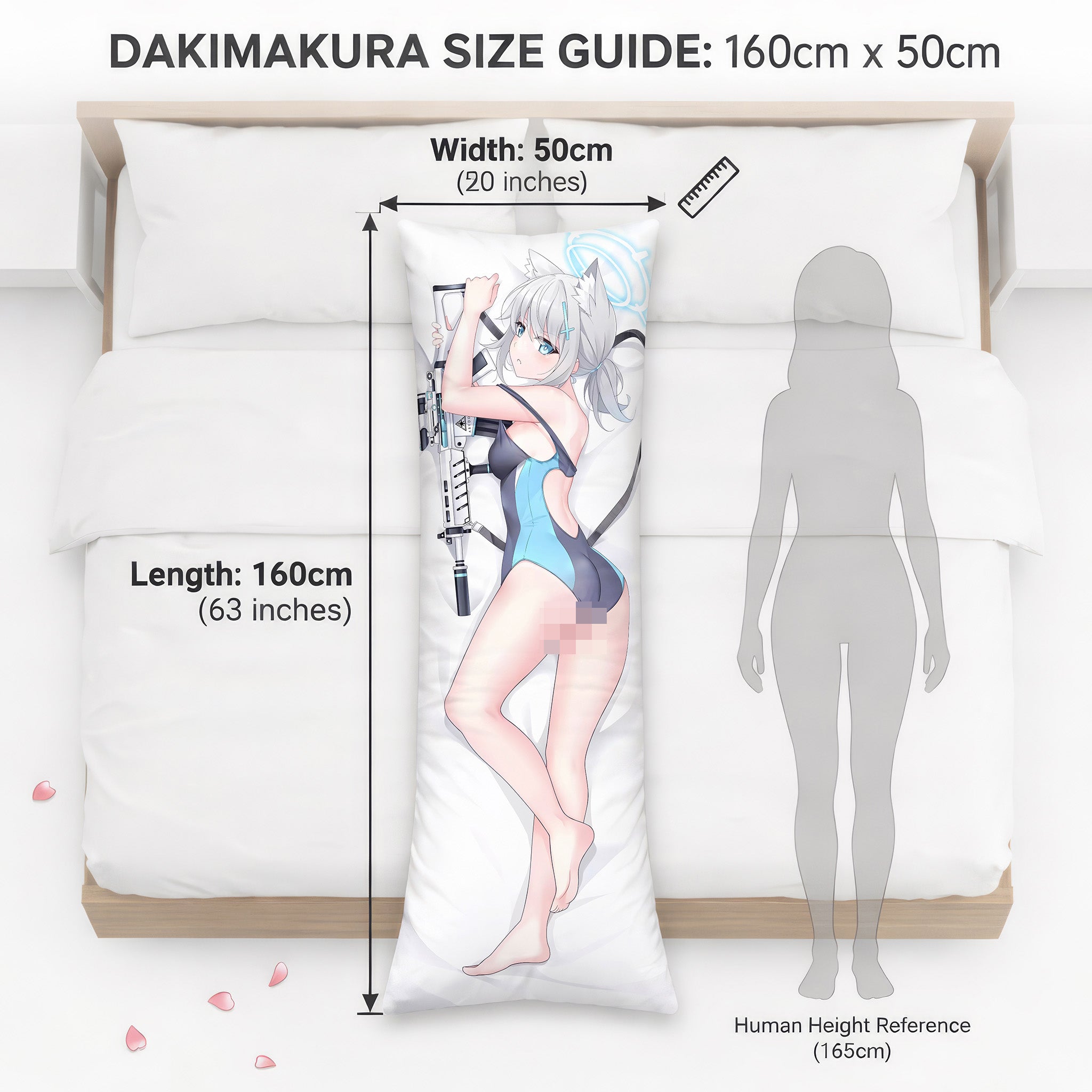Shiroko Sunaookami (Sommer-Ver.) - AnimePillow Fan-Art Edition