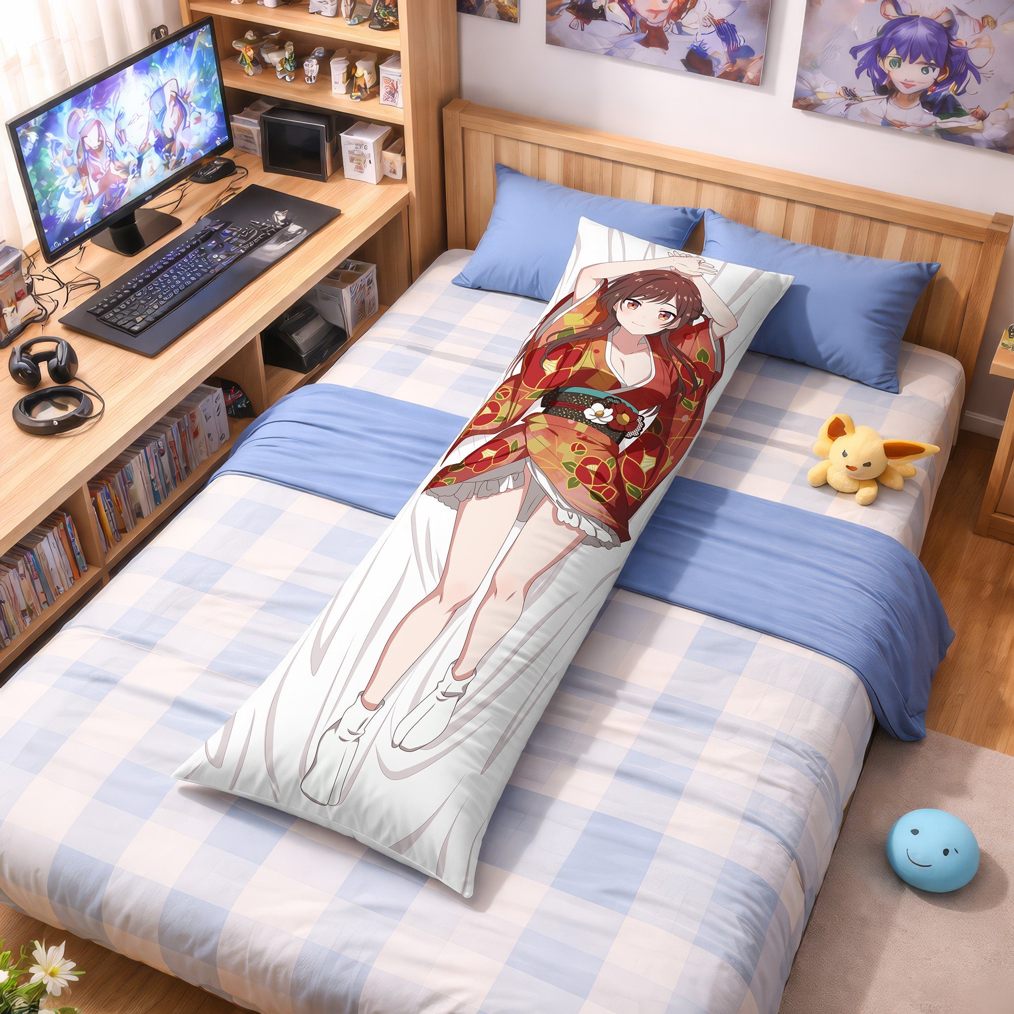 水原千鶴（浴衣ver.）- AnimePillowファンアートエディション