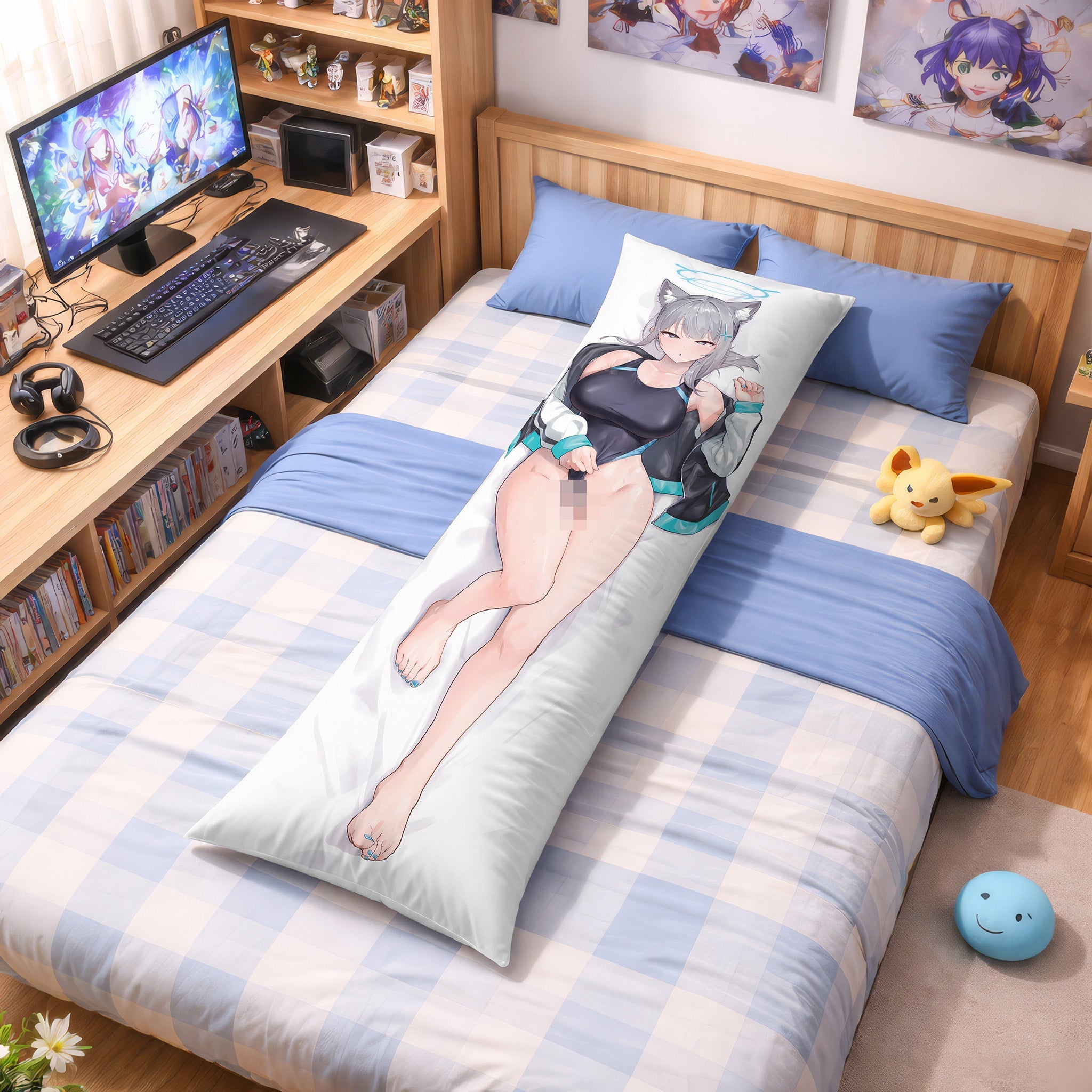 Shiroko Sunaookami (Strahlende Ver.) - AnimePillow Fan-Art Edition