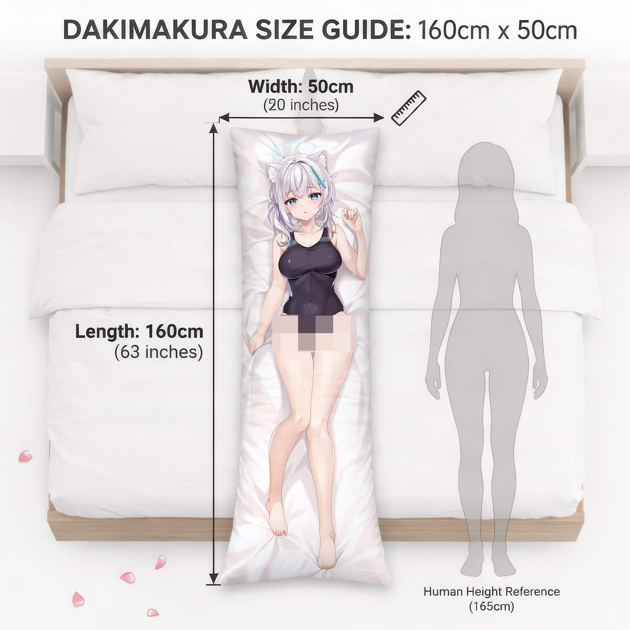 Shiroko (Black Swimsuit Ver.) - AnimePillow Fan-Art Edition