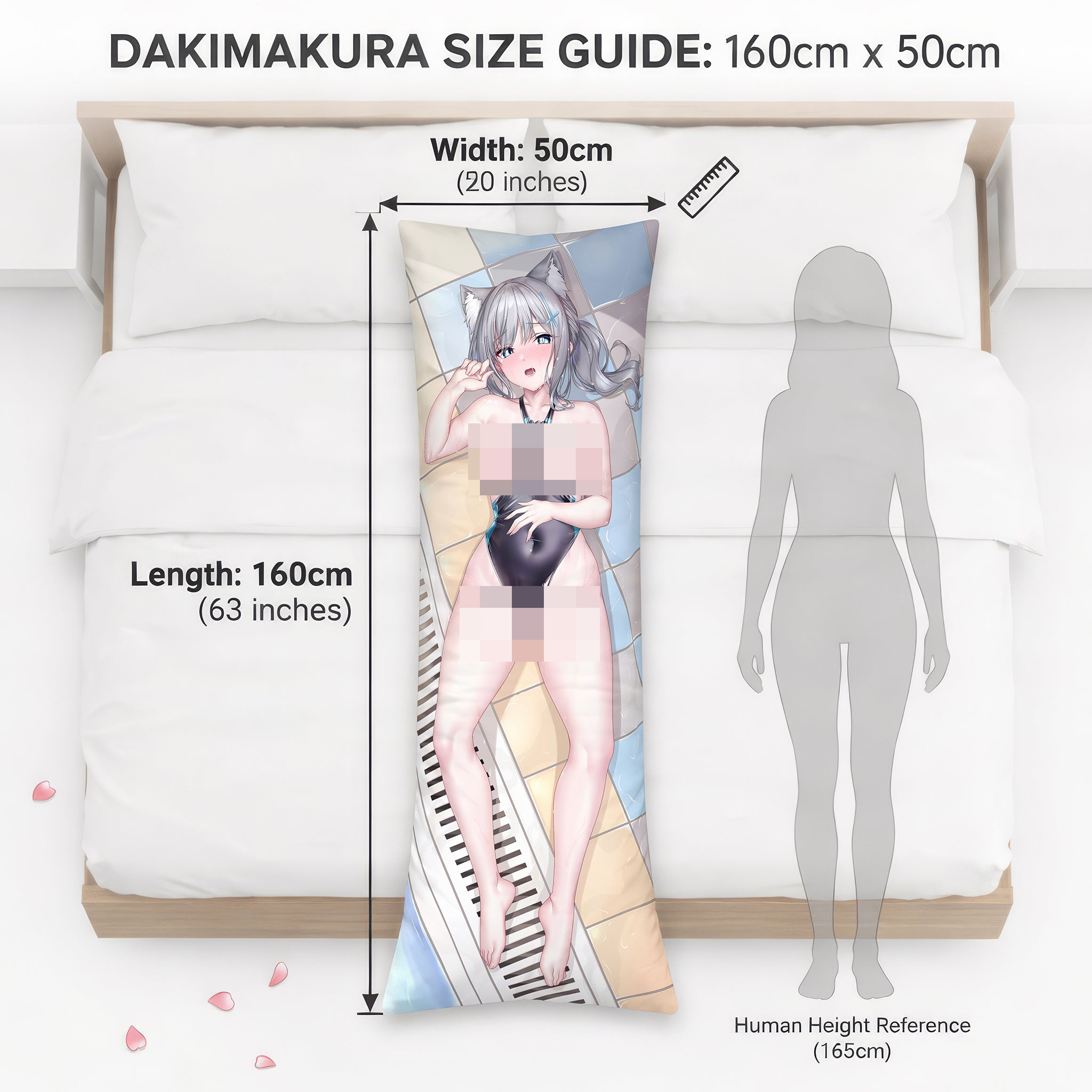Sunaookami Shiroko (Badeanzug-Ver.) – AnimePillow Fan-Art Edition