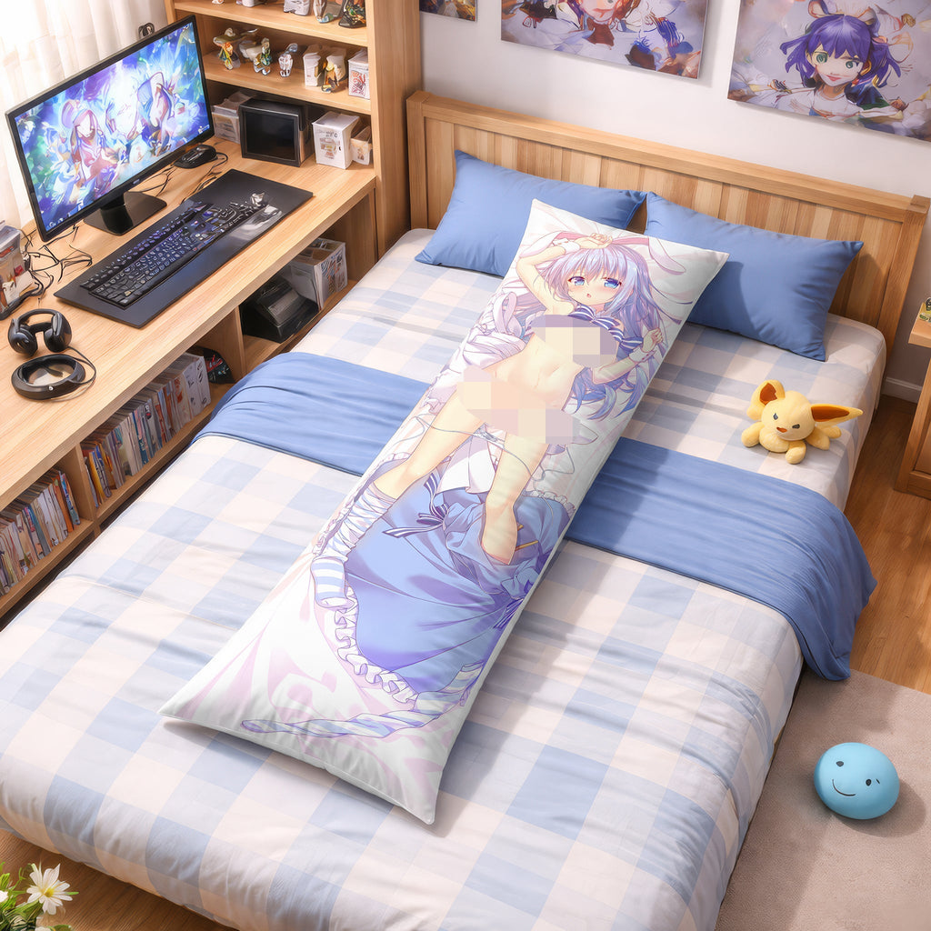 Chino Kafu (Weiß-blaue Lolita-Version) – AnimePillow Fan-Art Edition