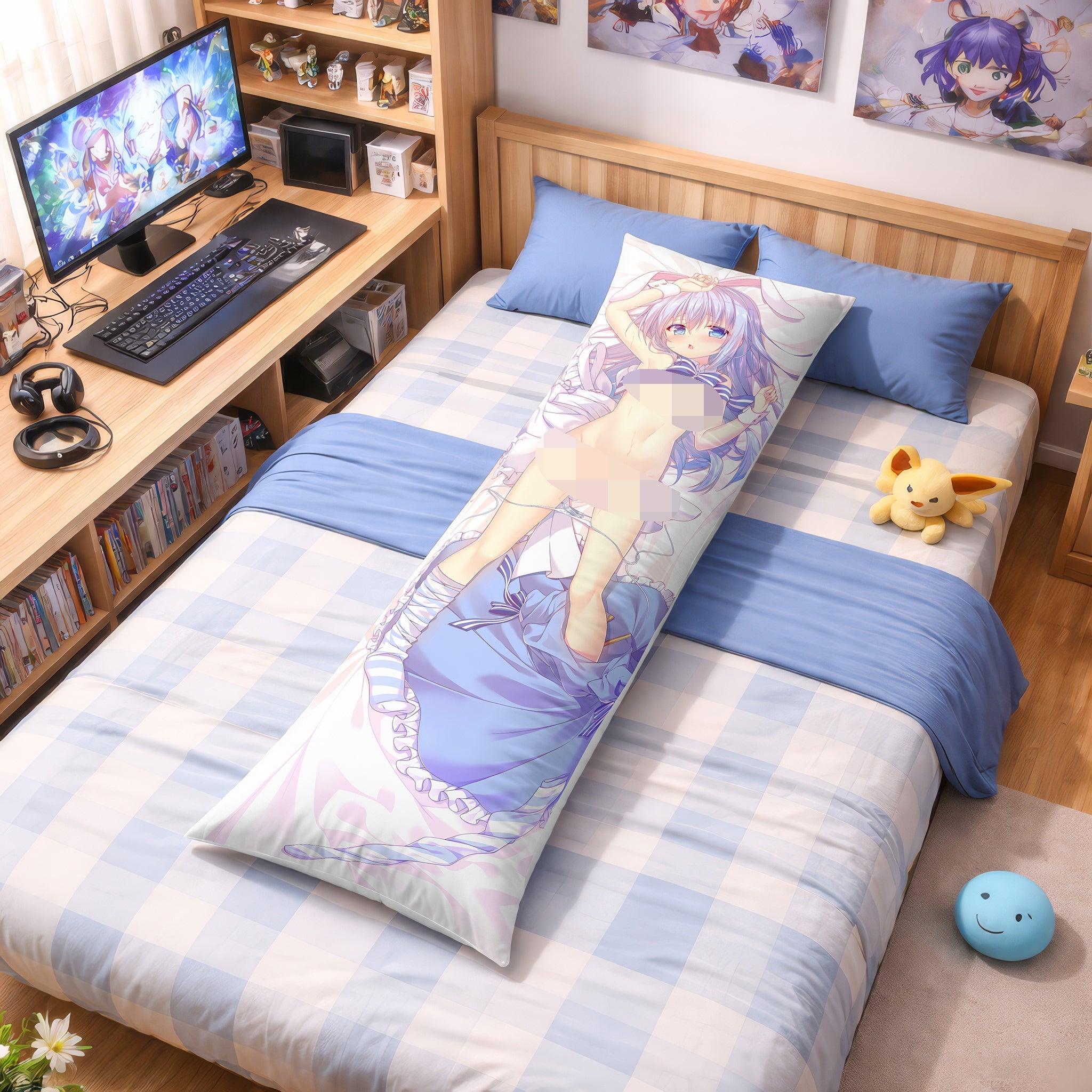 Chino Kafu (Weiß-blaue Lolita-Version) – AnimePillow Fan-Art Edition