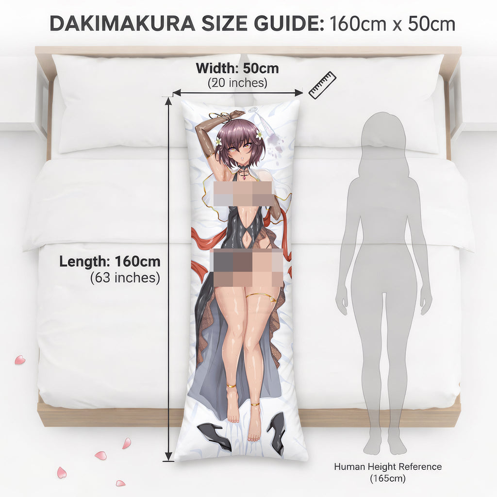 Yukikaze Mizuki (schwarzes Kleid) – AnimePillow Fan-Art Edition