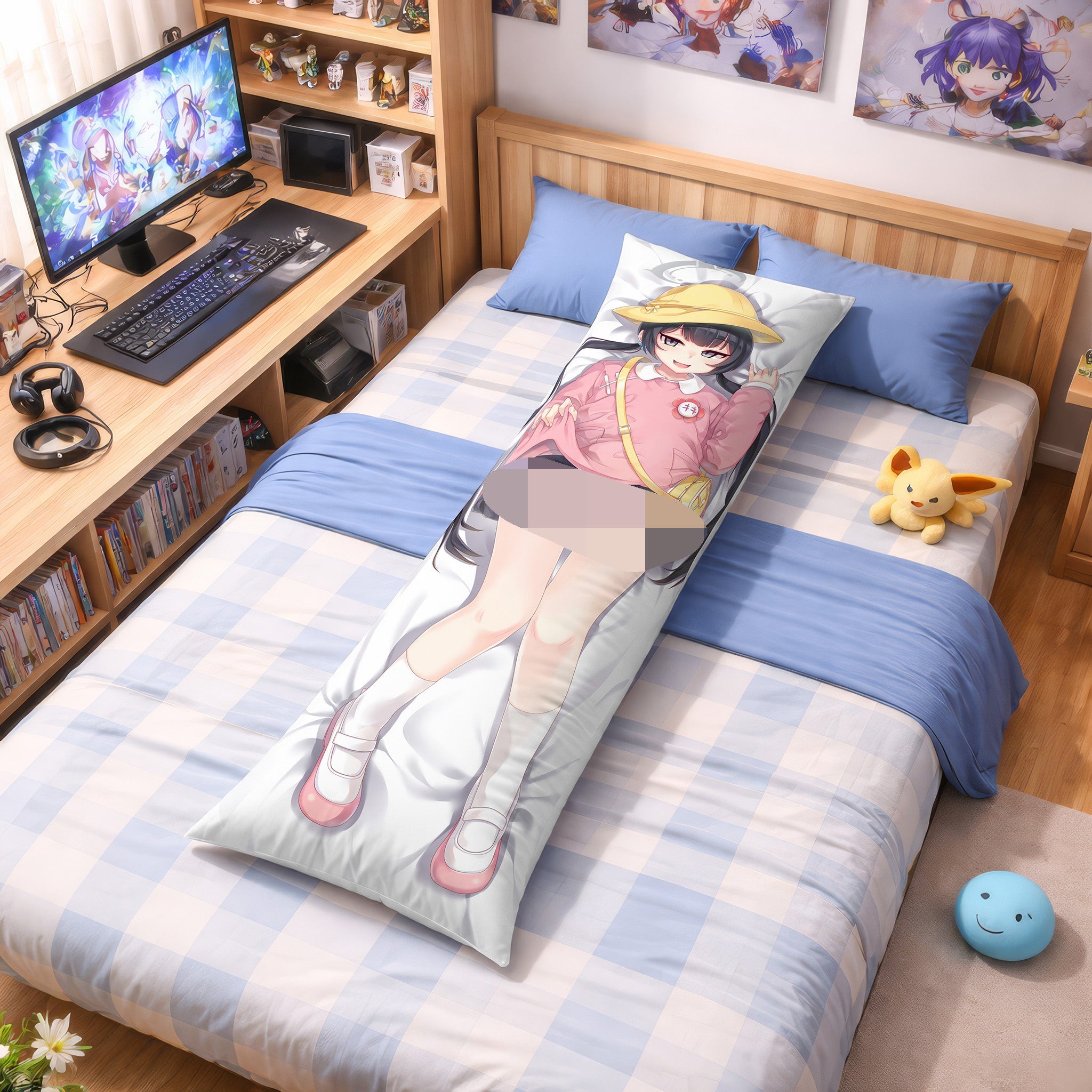 Kisaki Ryuuga (Gelber Hut Version) – AnimePillow Fan-Art Edition