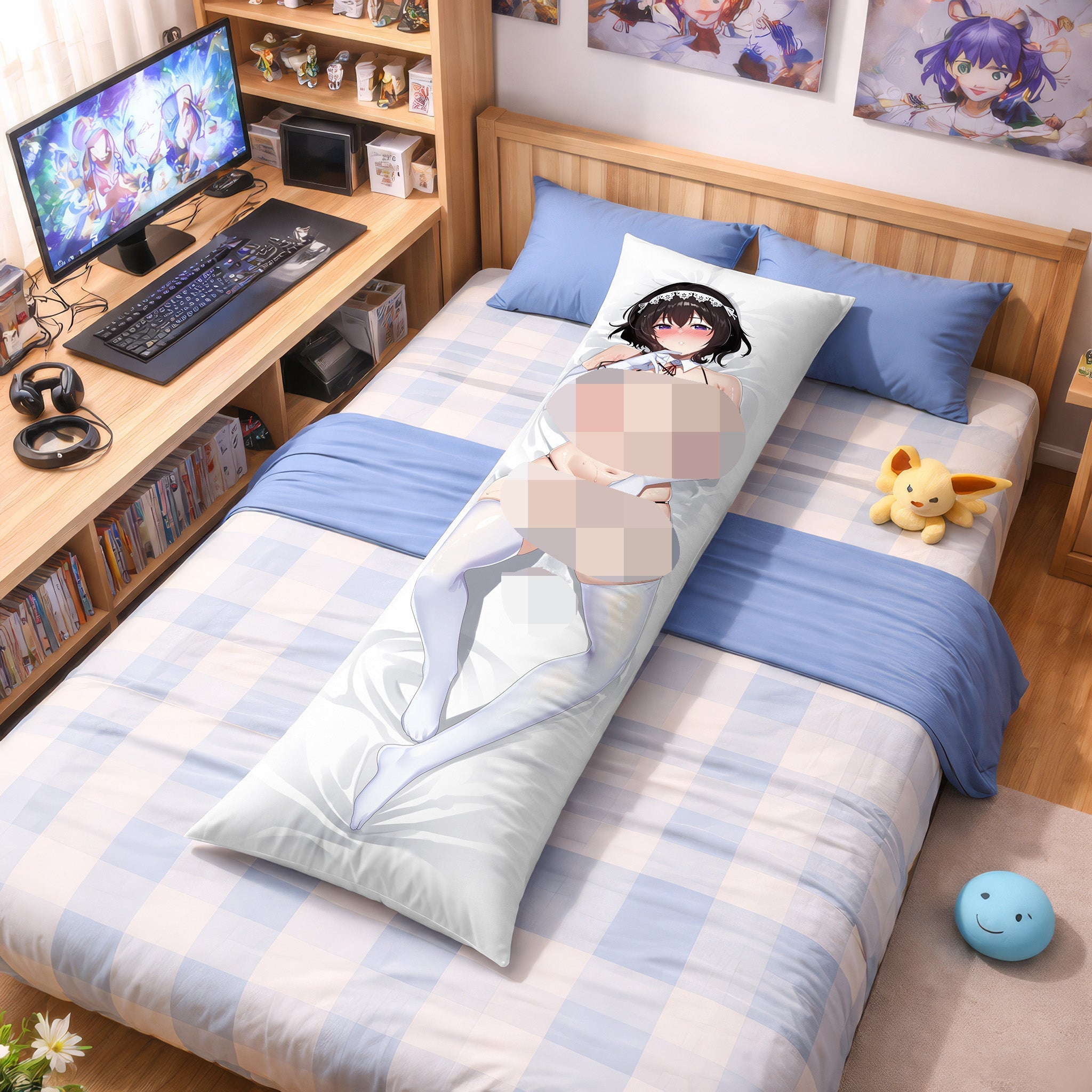 Kurzhaariges Mädchen (Magd-Bikini-Edition) – AnimePillow Fan-Art Edition